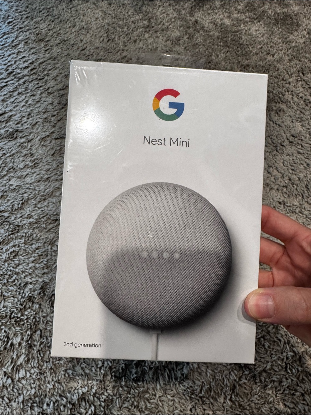 google Nest Mini Smart Speaker in Chalk White
